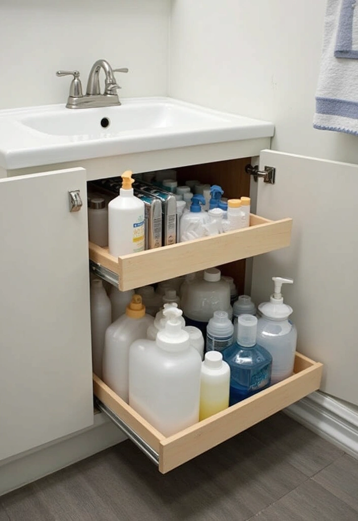 25 Brilliant Bathroom Storage Hacks to Maximize Space - 13. Under-Sink Drawers