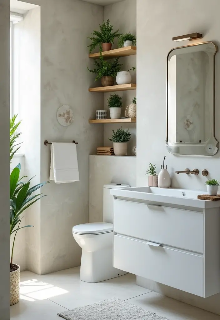 25 Brilliant Bathroom Storage Hacks to Maximize Space - 19. Corner Shelves