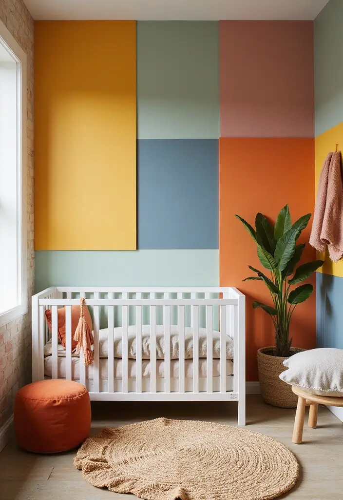25 Budget-Friendly Nursery Room Decor Ideas (You Won't Believe How Cute #3 Is!) - 14. Color Palette Play