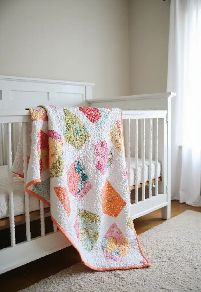25 Budget-Friendly Nursery Room Decor Ideas (You Won't Believe How Cute #3 Is!) - 20. Quilted Blankets
