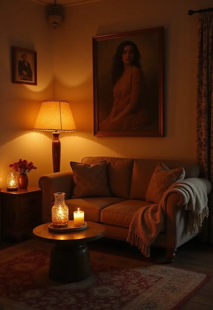 25 Cozy Modern Living Room Design Ideas That'll Make You Want to Stay In! - 11. Warm Lighting