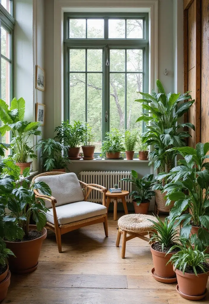 25 Cozy Modern Living Room Design Ideas That'll Make You Want to Stay In! - 13. Nature Elements