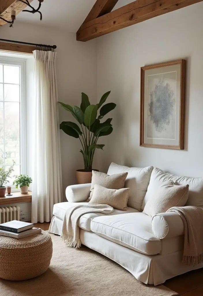 25 Cozy Modern Living Room Design Ideas That'll Make You Want to Stay In! - 7. Modern Farmhouse