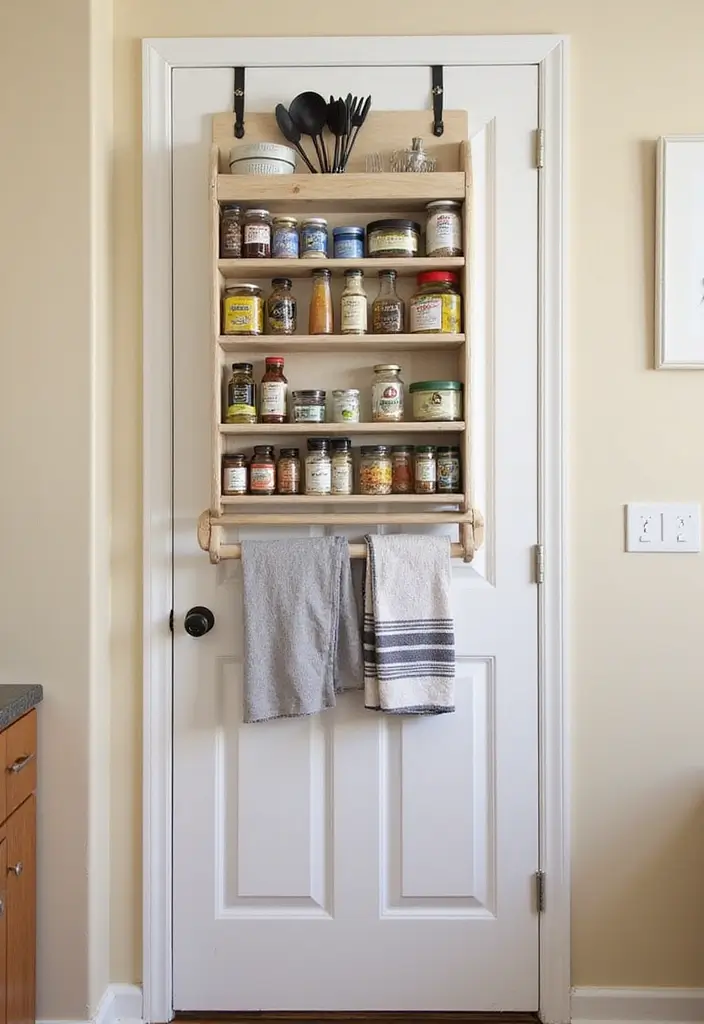 25 DIY Kitchen Cabinet Organization Ideas that Will Change Your Life! - 9. Over-the-Door Organizers