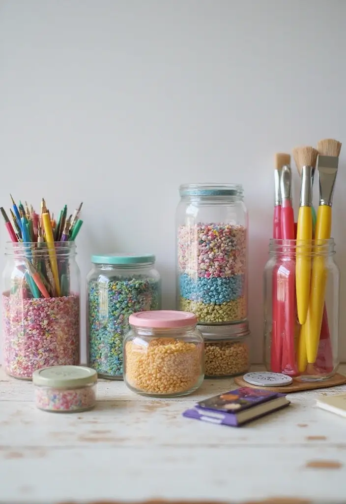 25 DIY Room Decor Ideas for Teens That Will Transform Your Space (You Won't Believe #13!) - 18. Stylish Storage Jars
