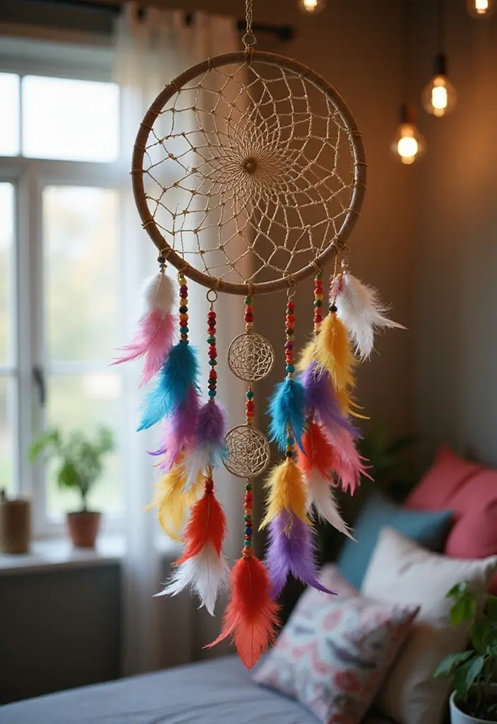 25 DIY Room Decor Ideas for Teens That Will Transform Your Space (You Won't Believe #13!) - 2. DIY Dream Catcher