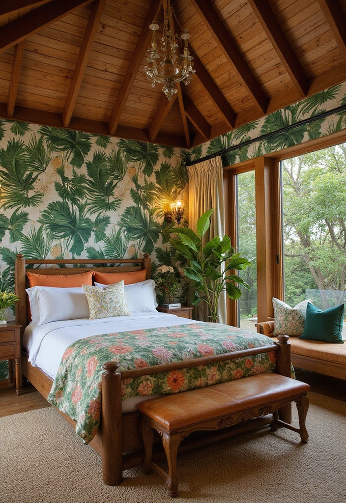 25 Dream Home Bedroom Designs That Will Make You Want to Stay in Bed All Day! - 13. Tropical Escape