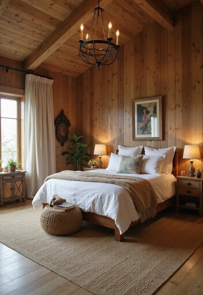 25 Dream Home Bedroom Designs That Will Make You Want to Stay in Bed All Day! - 18. Rustic Retreat