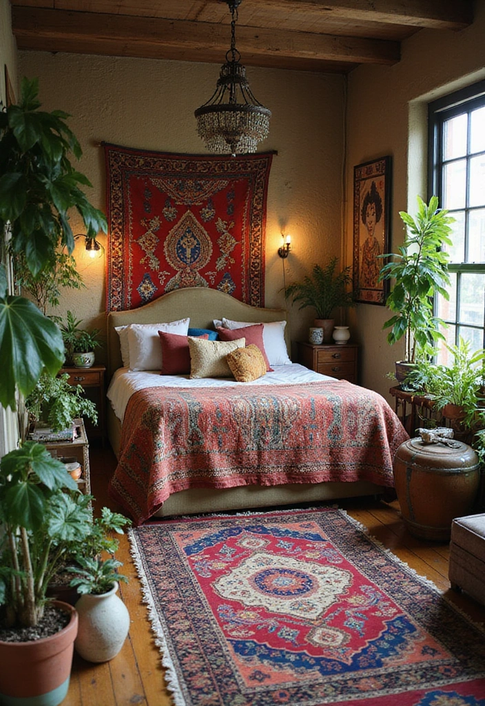 25 Dream Home Bedroom Designs That Will Make You Want to Stay in Bed All Day! - 2. Bohemian Bliss