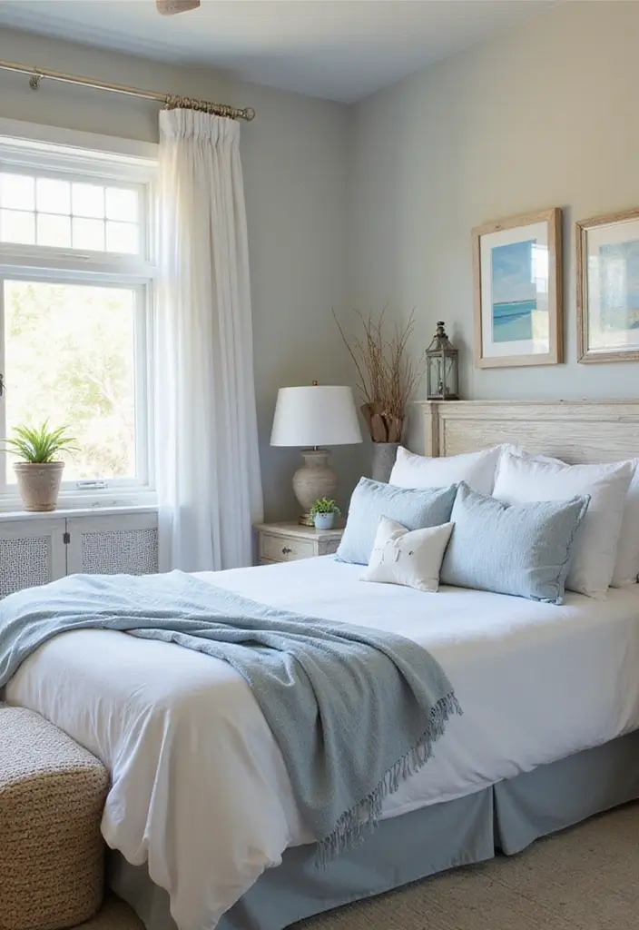 25 Dream Home Bedroom Designs That Will Make You Want to Stay in Bed All Day! - 6. Coastal Retreat