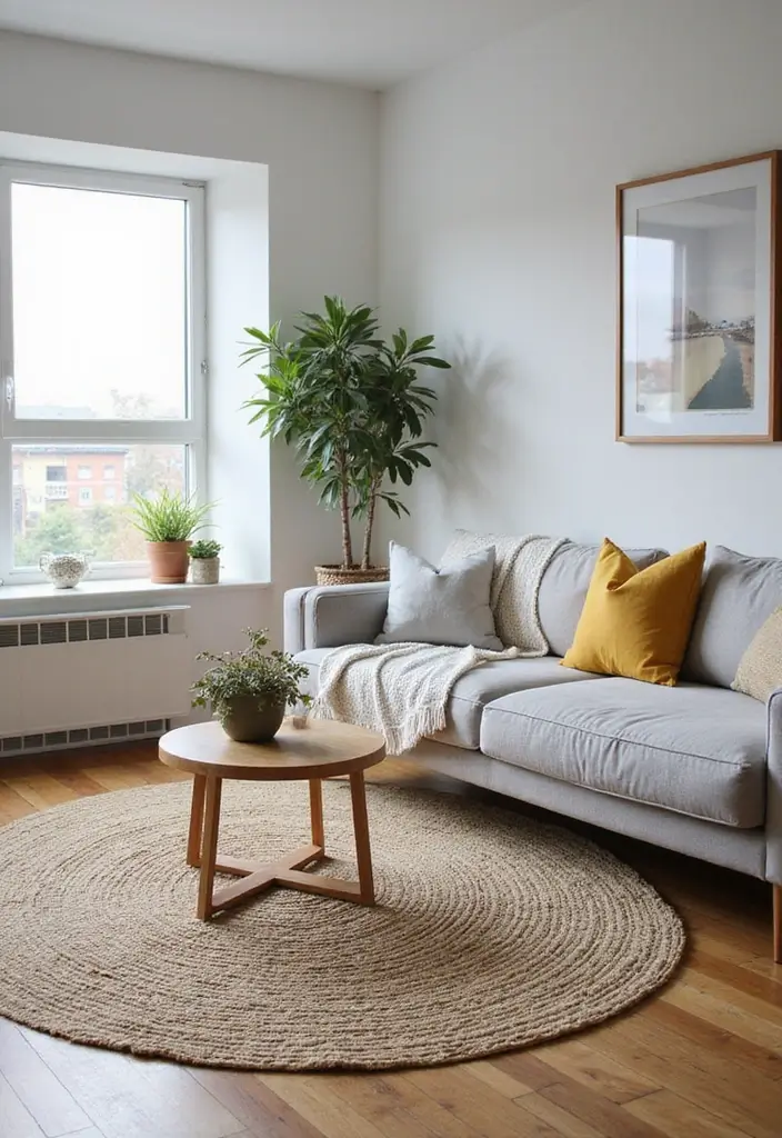 25 Genius Space-Saving Hacks for Your Living Room You’ll Wish You Knew Sooner! - 12. Use Area Rugs to Define Spaces