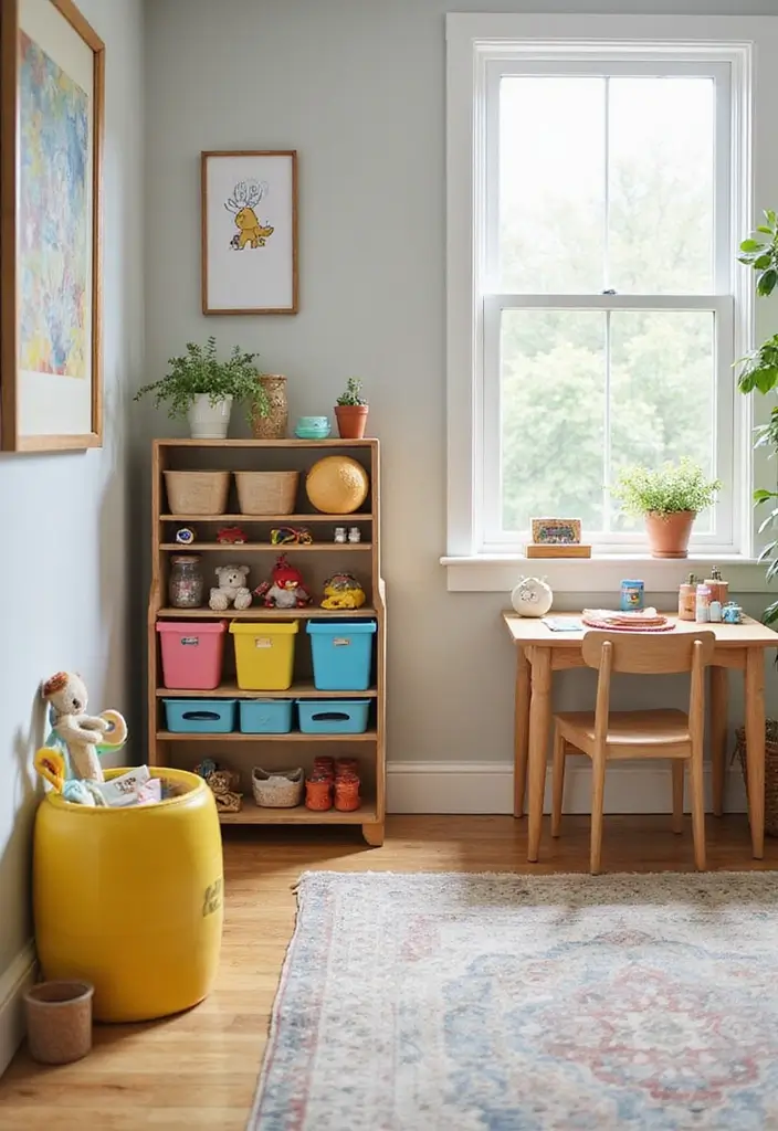 25 Genius Space-Saving Hacks for Your Living Room You’ll Wish You Knew Sooner! - 22. Create a Play Area with Storage