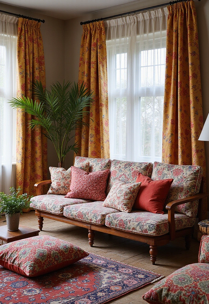 25 Home Decor Trends: How Vintage and Mid-Century Modern Styles Are Making a Comeback! - 12. Layering Patterns