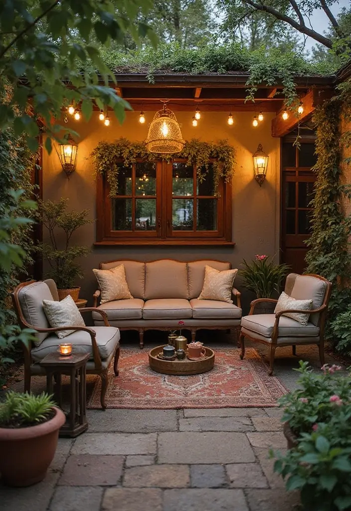 25 Home Decor Trends: How Vintage and Mid-Century Modern Styles Are Making a Comeback! - 18. Vintage-inspired Outdoor Spaces