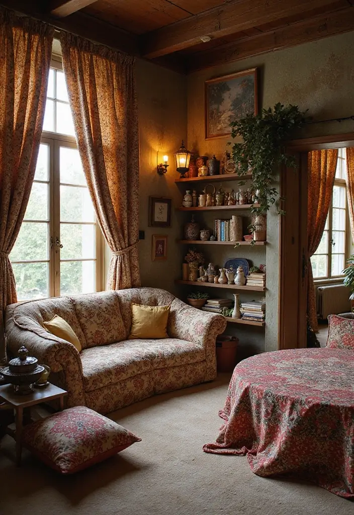 25 Home Decor Trends: How Vintage and Mid-Century Modern Styles Are Making a Comeback! - 2. Vintage Textiles