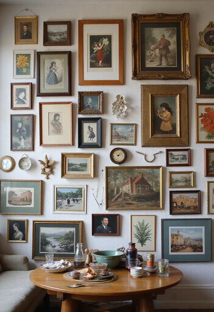 25 Home Decor Trends: How Vintage and Mid-Century Modern Styles Are Making a Comeback! - 5. Eclectic Gallery Walls