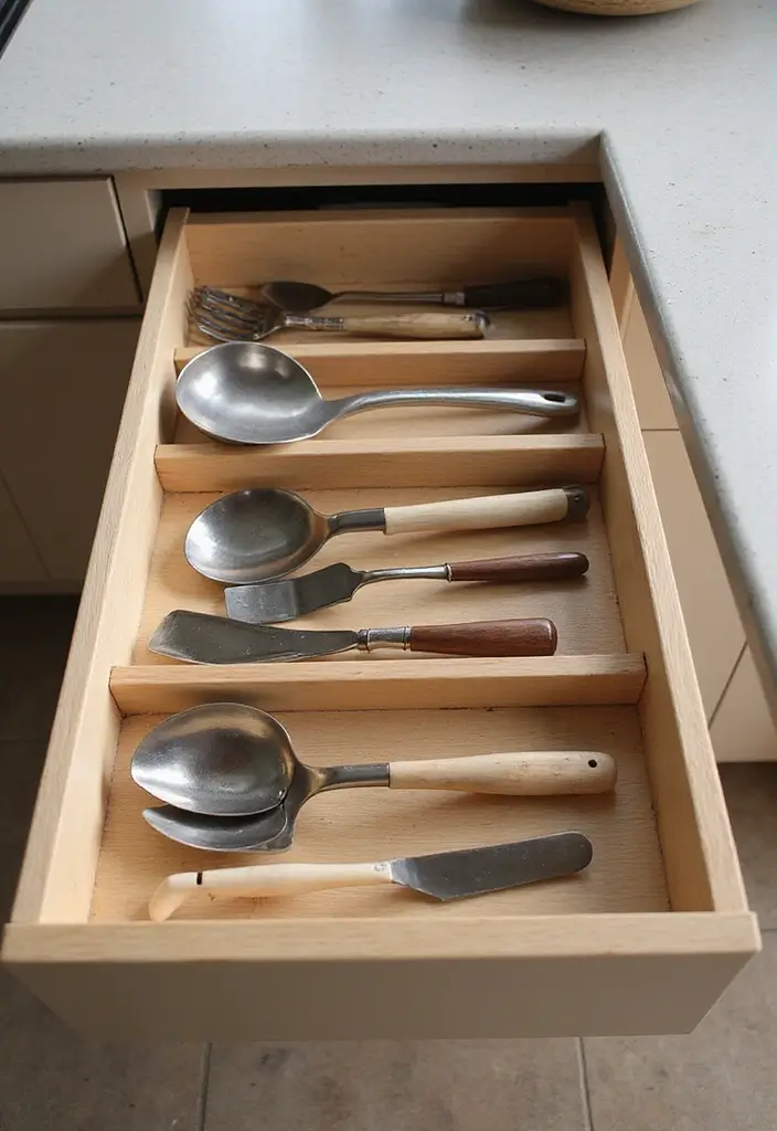 25 Kitchen Cabinet Organization Hacks That Will Change Your Life Forever! - 10. Drawer Dividers for Kitchen Tools