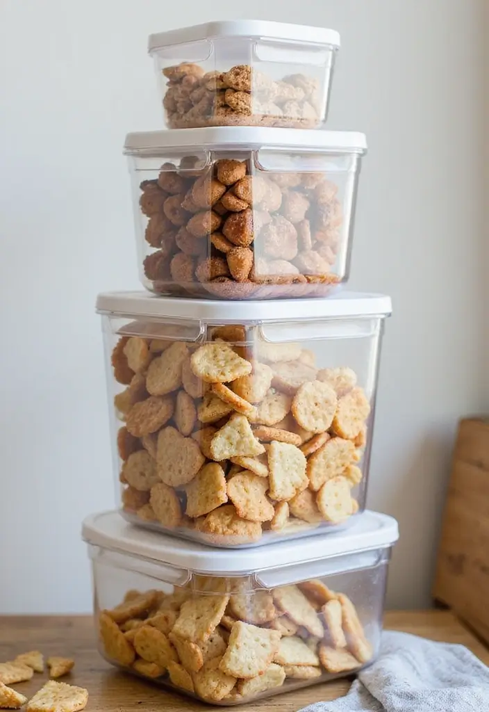 25 Kitchen Cabinet Organization Hacks That Will Change Your Life Forever! - 13. Stackable Containers for Maximum Space