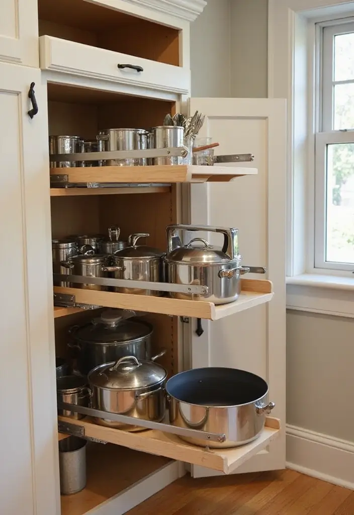 25 Kitchen Cabinet Organization Hacks That Will Change Your Life Forever! - 2. Install Pull-Out Shelves