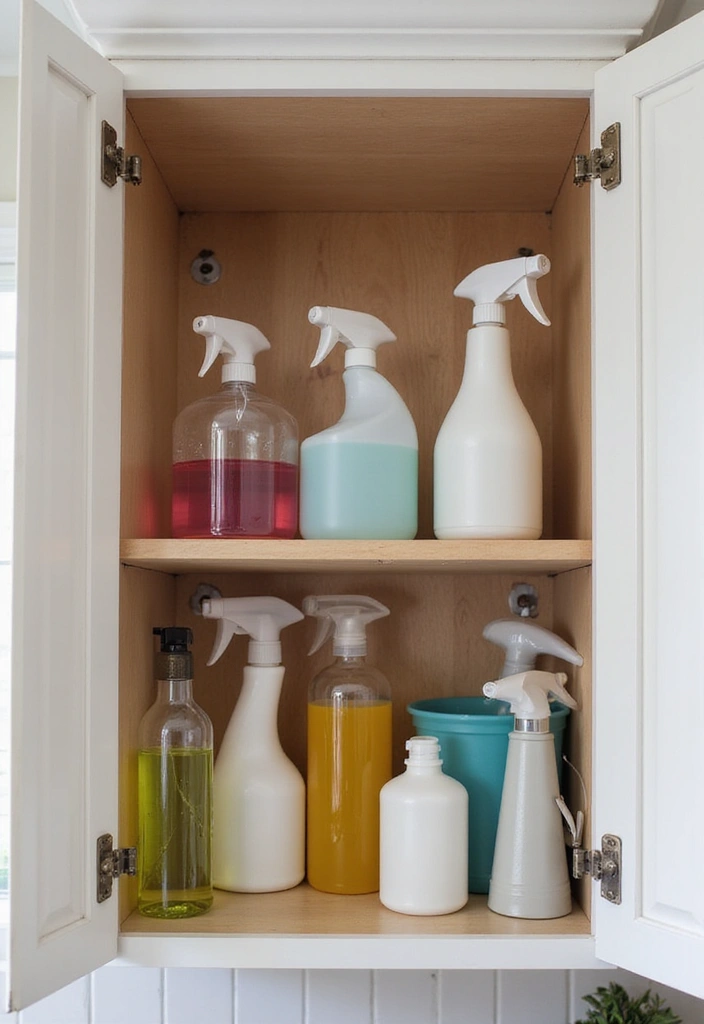 25 Kitchen Cabinet Organization Hacks That Will Change Your Life Forever! - 20. Use Tension Rods for Kitchen Supplies