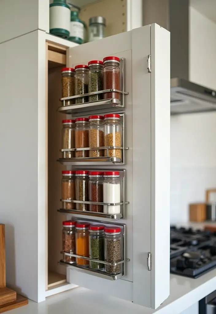25 Kitchen Cabinet Organization Hacks That Will Change Your Life Forever! - 4. Magnetic Spice Racks