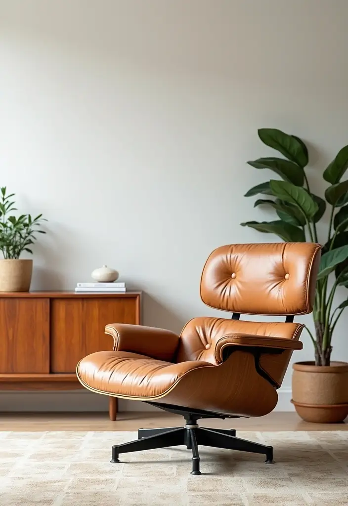 25 Mid Century Modern Living Room Ideas That Will Leave You Breathless! - 1. Statement Furniture Pieces