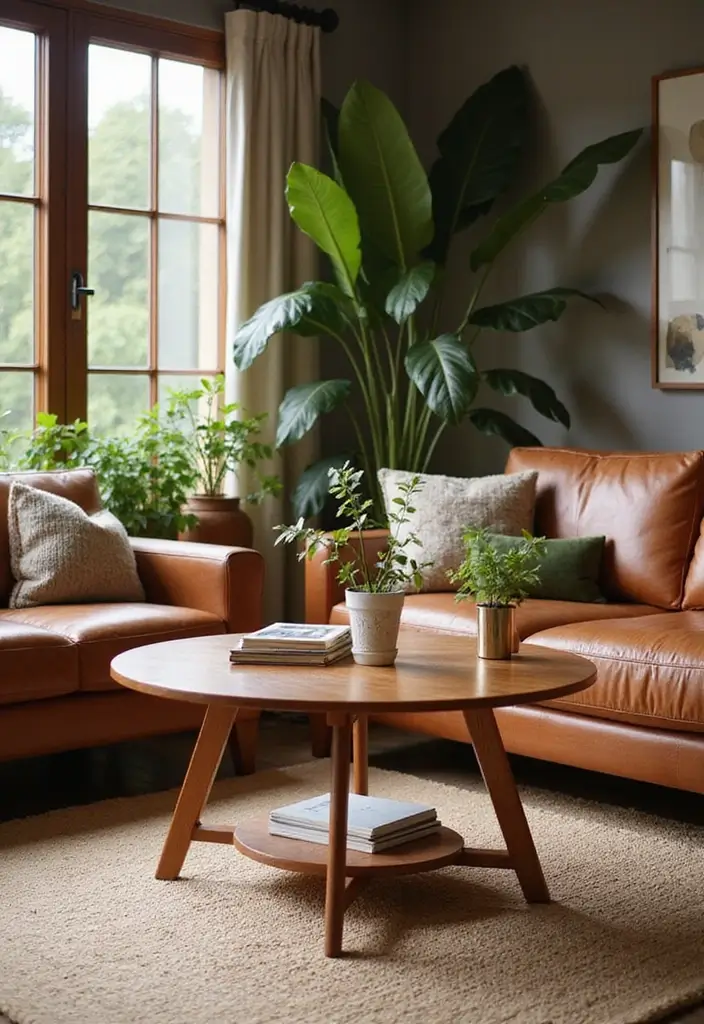 25 Mid Century Modern Living Room Ideas That Will Leave You Breathless! - 4. Natural Materials