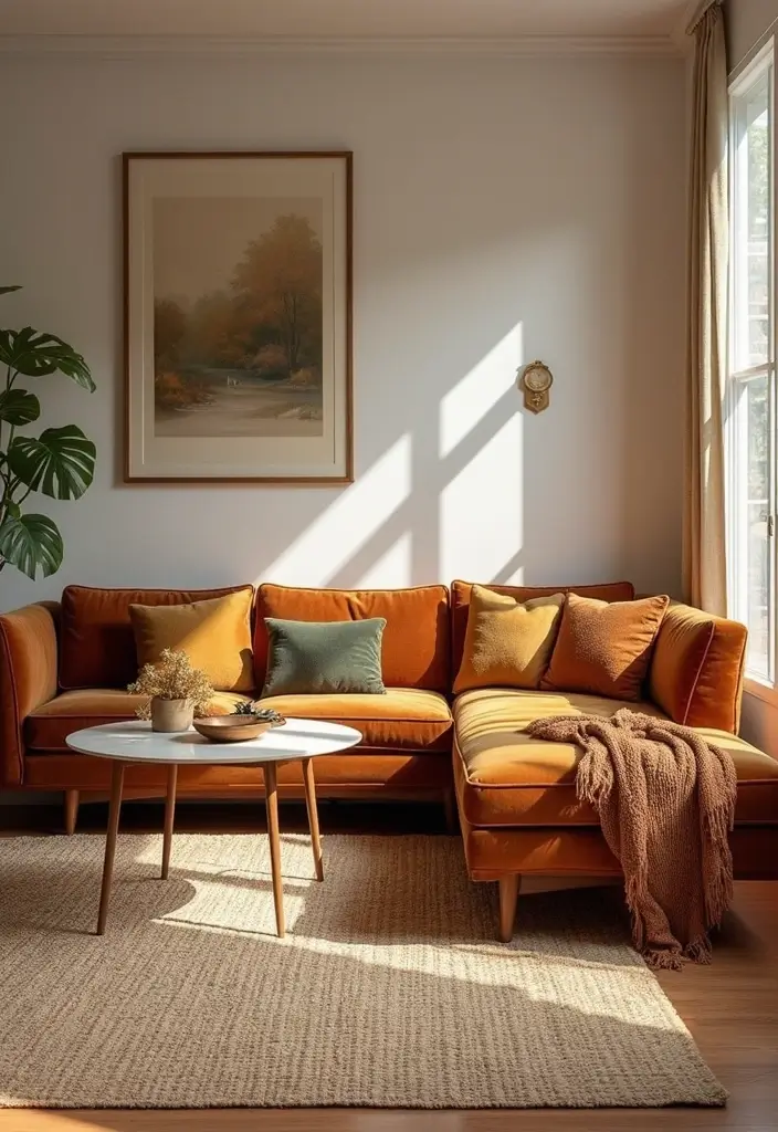 25 Mid Century Modern Living Room Ideas That Will Leave You Breathless! - 9. Layered Textures