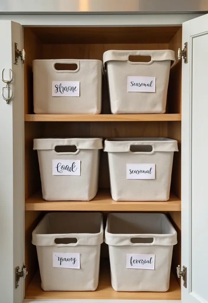 25 Mind-Blowing Kitchen Cabinets Organization Hacks You Haven't Tried Yet! - 25. Seasonal Decor Storage