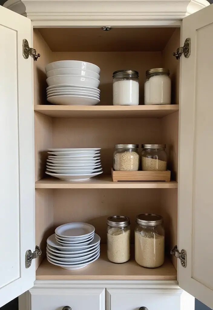 25 Mind-Blowing Kitchen Cabinets Organization Hacks You Haven't Tried Yet! - 9. Customizable Shelf Risers