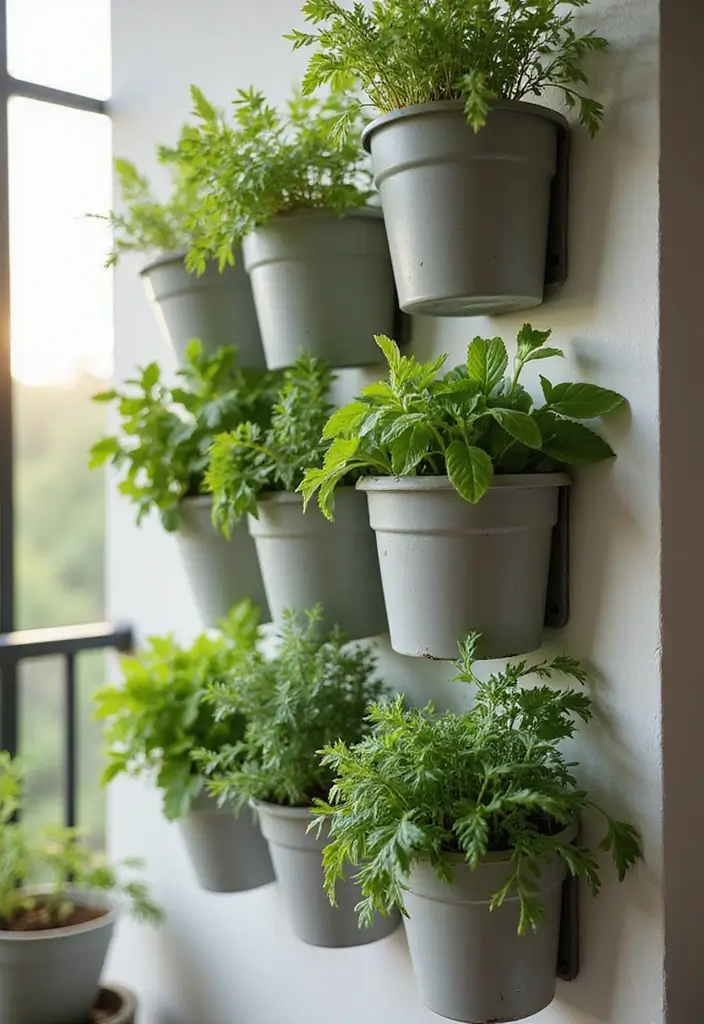 25 Mini Garden Ideas for Small Spaces That Will Transform Your Balcony into a Green Oasis! - 1. Vertical Herb Garden