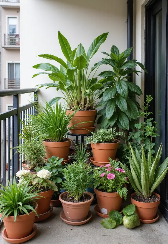25 Mini Garden Ideas for Small Spaces That Will Transform Your Balcony into a Green Oasis! - 10. Artistic Plant Arrangements