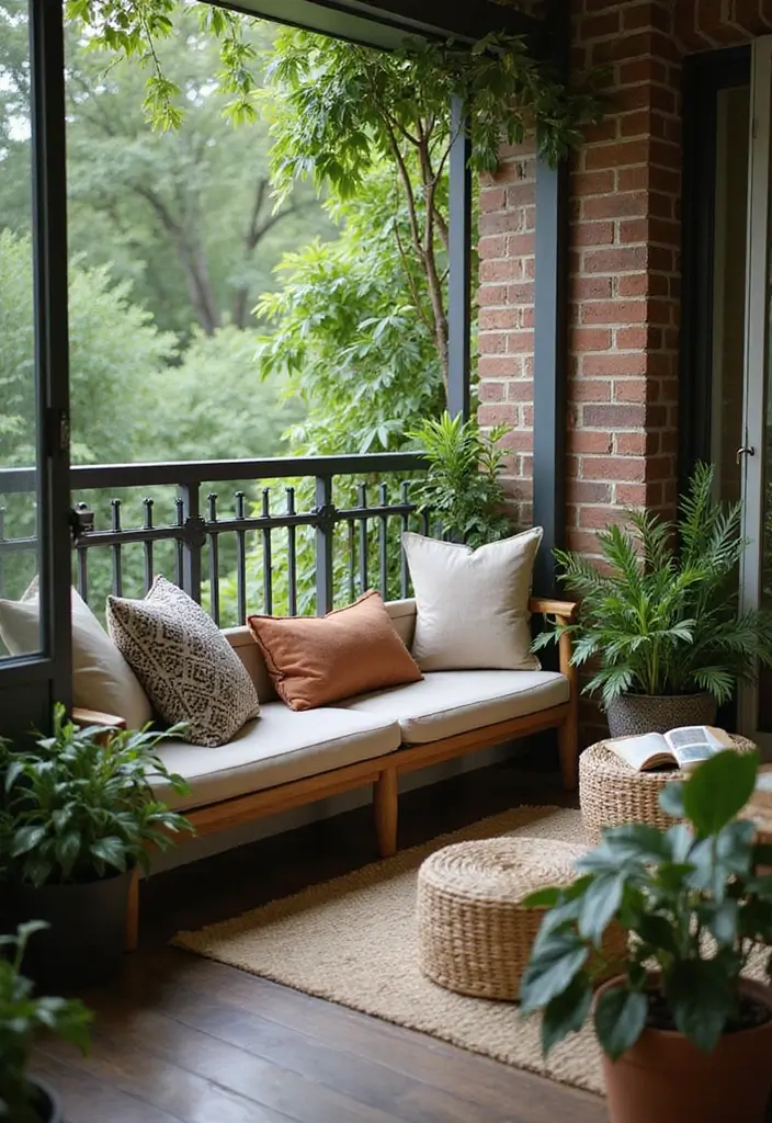 25 Mini Garden Ideas for Small Spaces That Will Transform Your Balcony into a Green Oasis! - 11. Cozy Reading Nook