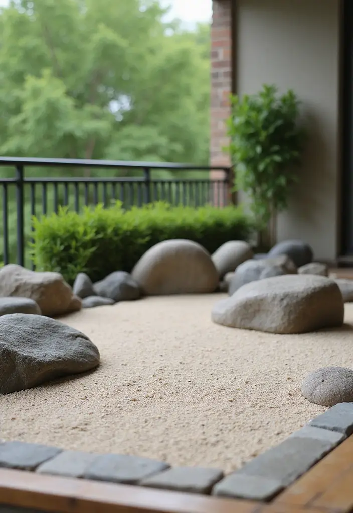 25 Mini Garden Ideas for Small Spaces That Will Transform Your Balcony into a Green Oasis! - 13. Zen Garden Setup