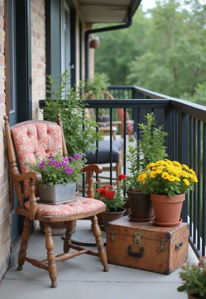 25 Mini Garden Ideas for Small Spaces That Will Transform Your Balcony into a Green Oasis! - 19. Repurposed Furniture Planters