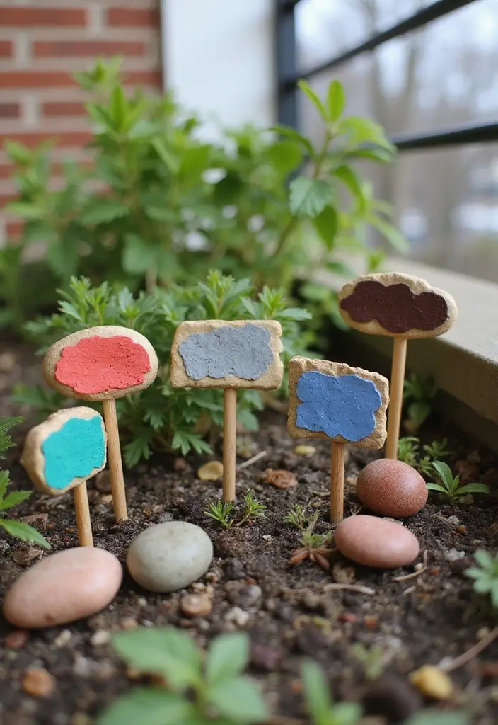 25 Mini Garden Ideas for Small Spaces That Will Transform Your Balcony into a Green Oasis! - 25. Creative Plant Labels