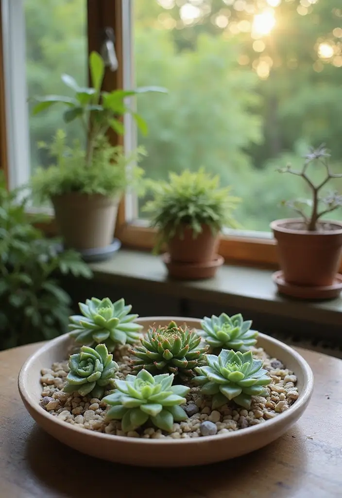 25 Mini Garden Ideas for Small Spaces That Will Transform Your Balcony into a Green Oasis! - 3. Mini Succulent Garden