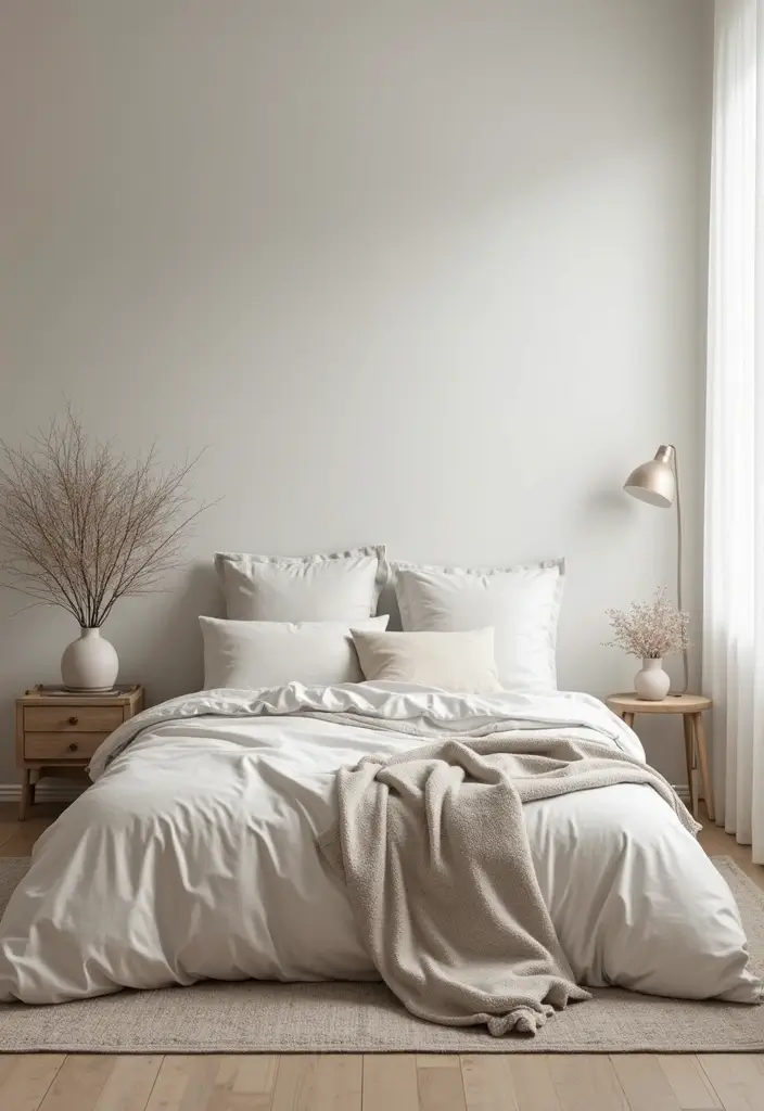 25 Modern Bedroom Ideas That Will Transform Your Space into a Minimalist Oasis! - 10. Minimalistic Bedding