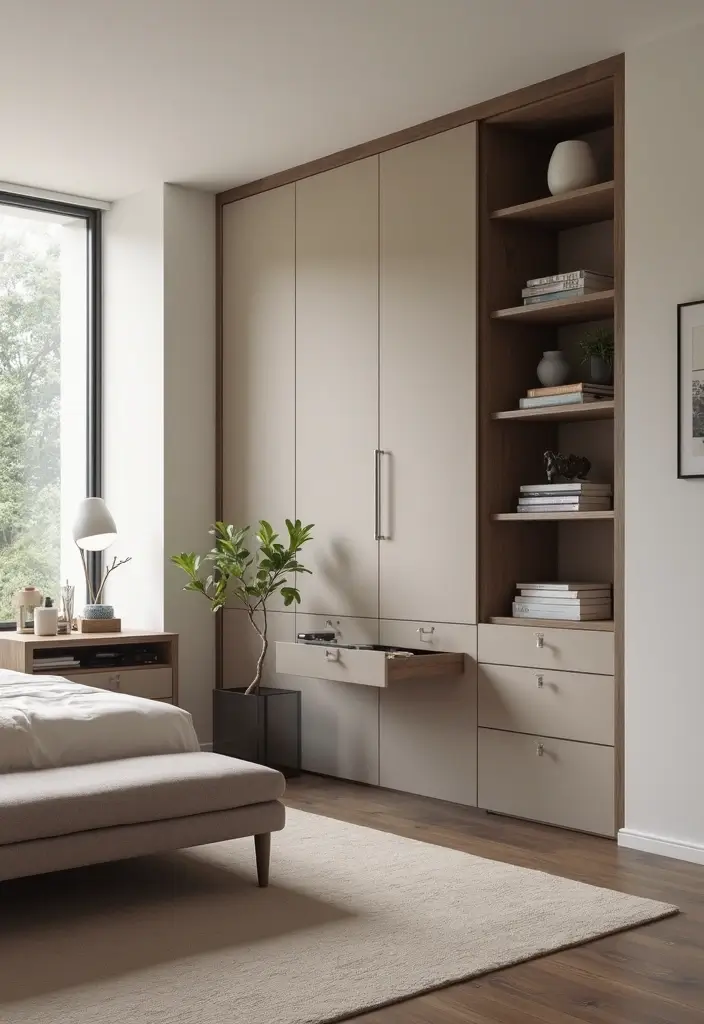 25 Modern Bedroom Ideas That Will Transform Your Space into a Minimalist Oasis! - 2. Functional Furniture