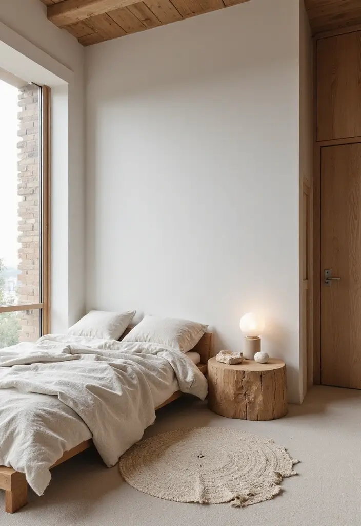 25 Modern Bedroom Ideas That Will Transform Your Space into a Minimalist Oasis! - 21. Use of Natural Materials