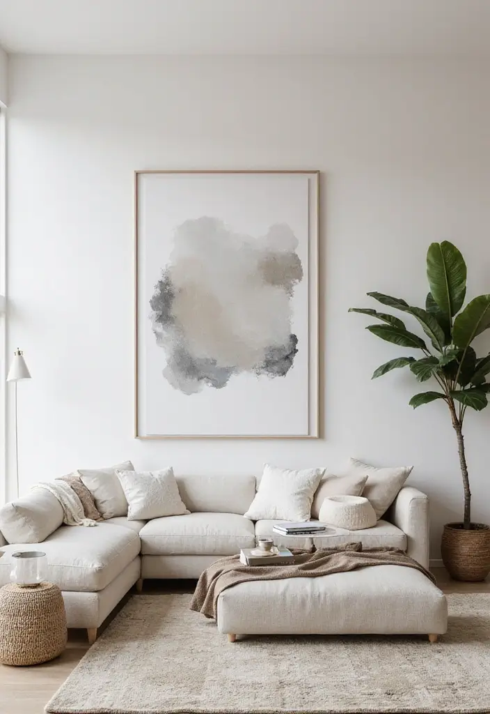 25 Modern Bedroom Ideas That Will Transform Your Space into a Minimalist Oasis! - 4. Minimal Artwork