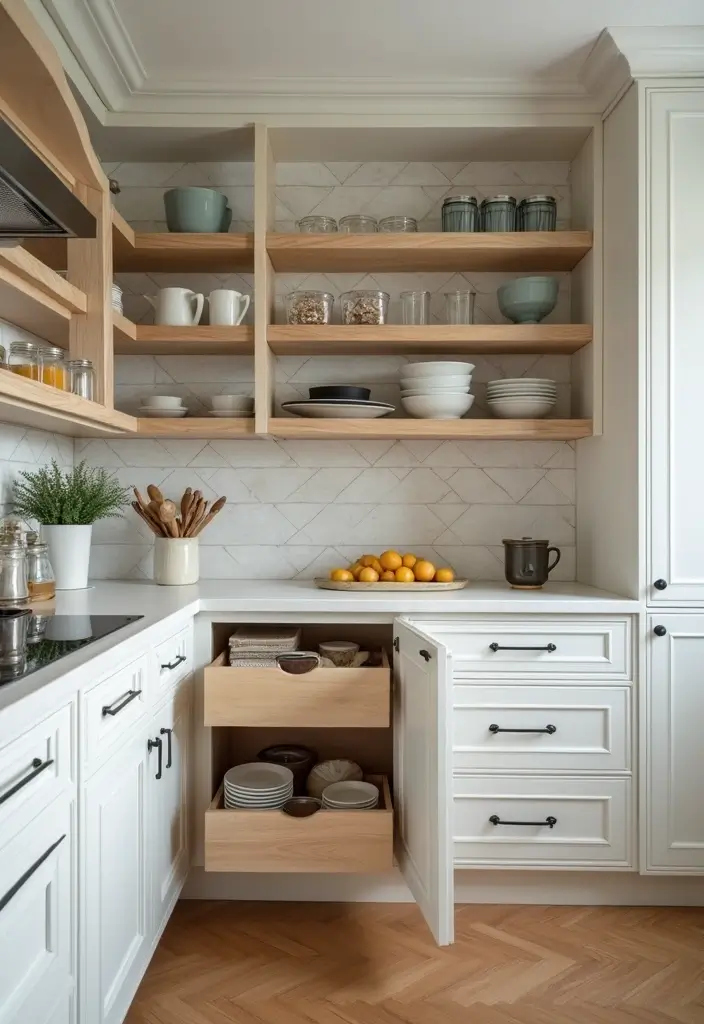 25 Modern Kitchen Cabinet Designs That Will Transform Your Space (You Won't Believe #5!) - 10. Smart Storage Solutions