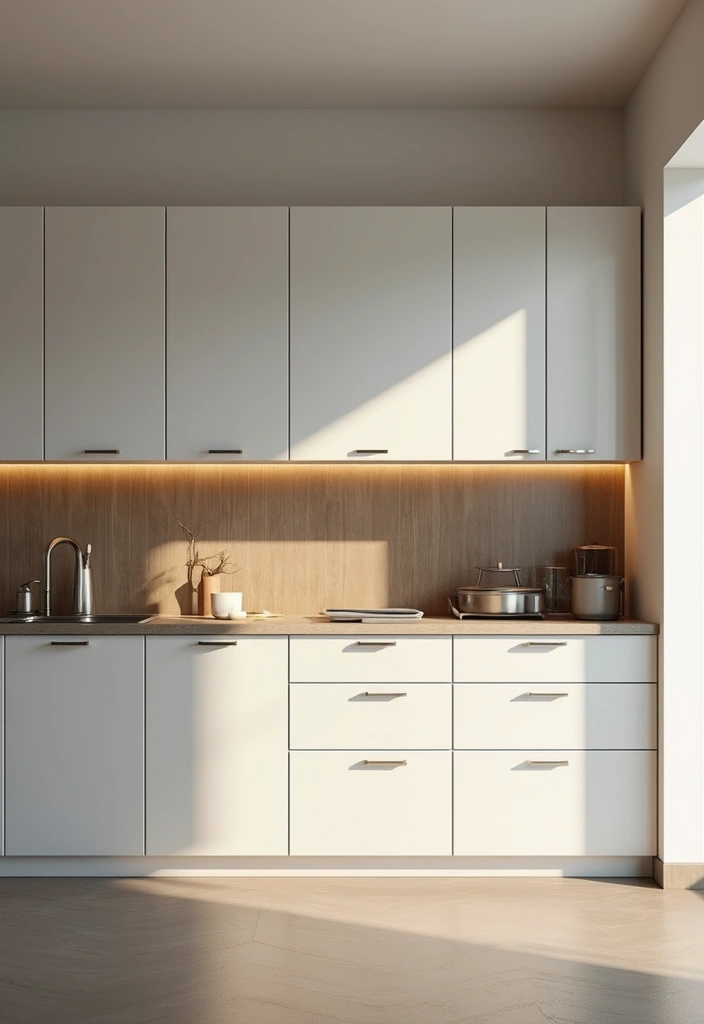 25 Modern Kitchen Cabinet Designs That Will Transform Your Space (You Won't Believe #5!) - 8. Minimal Hardware for a Clean Look