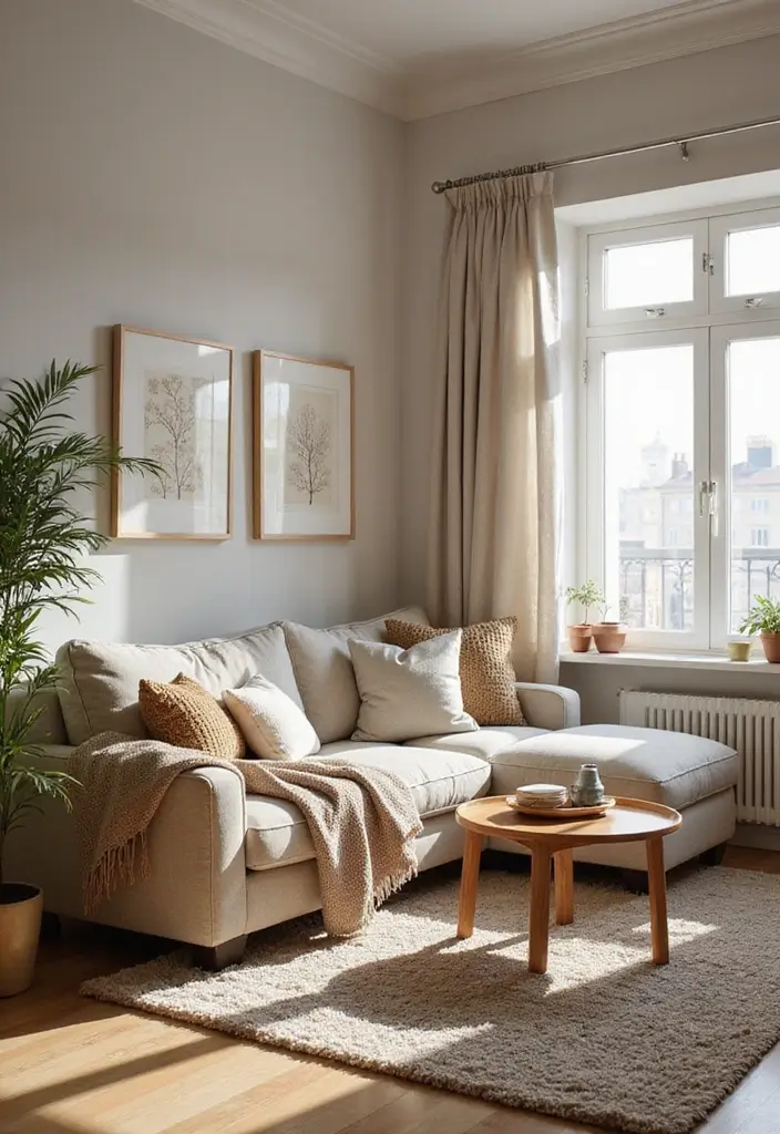 25 Modern Living Room Layouts That Make Small Spaces Feel Huge (You Won't Believe #5!) - 10. Textured Layers