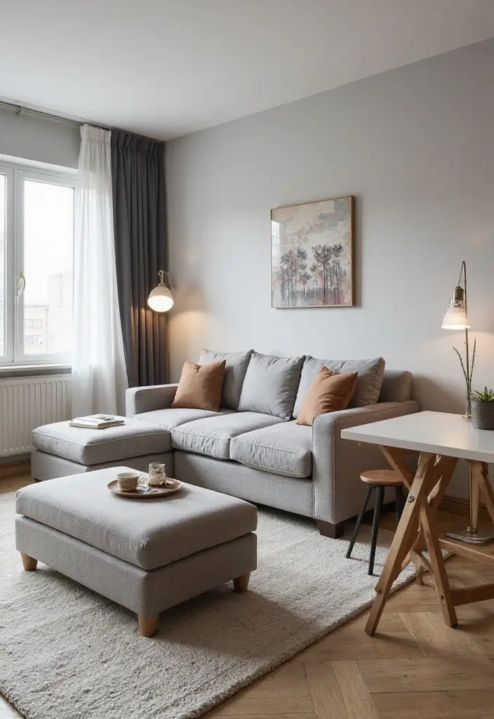 25 Modern Living Room Layouts That Make Small Spaces Feel Huge (You Won't Believe #5!) - 3. Multi-Functional Furniture
