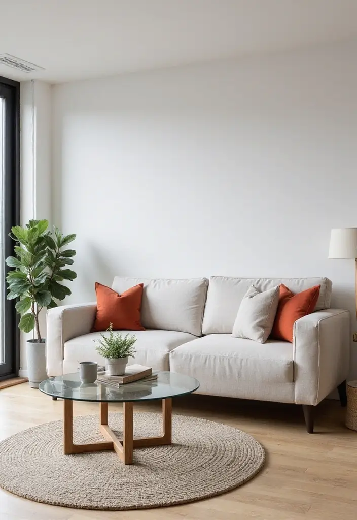 25 Modern Living Room Layouts That Make Small Spaces Feel Huge (You Won't Believe #5!) - 4. Minimalist Magic