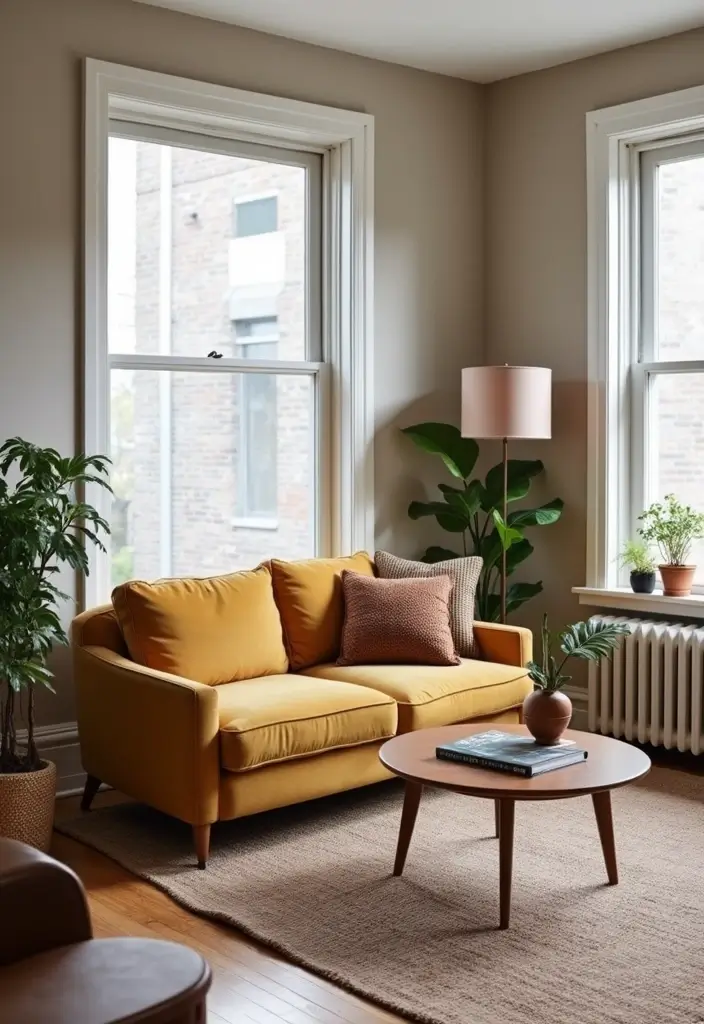 25 Modern Living Room Layouts That Make Small Spaces Feel Huge (You Won't Believe #5!) - 8. Statement Furniture