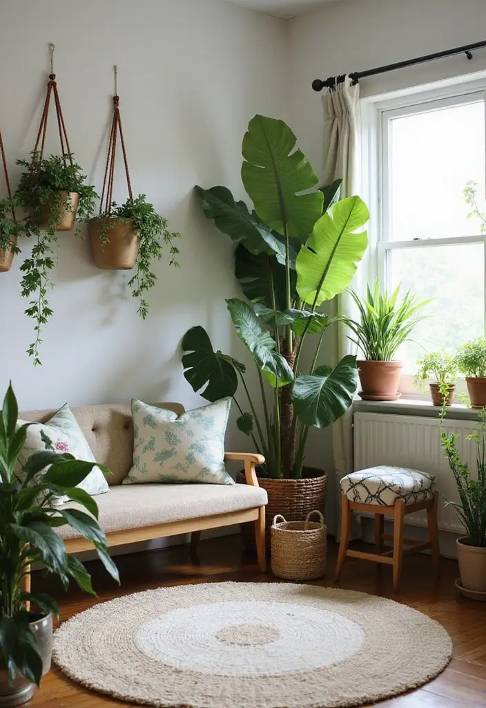 25 Modern Small Living Room Ideas That Will Transform Your Space Instantly! - 13. Plant Decor