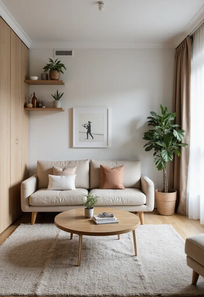 25 Modern Small Living Room Ideas That Will Transform Your Space Instantly! - 15. Creative Room Dividers