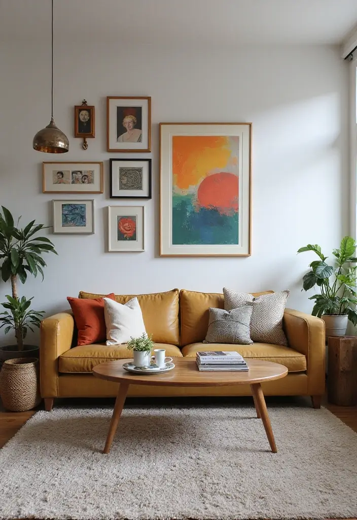 25 Modern Small Living Room Ideas That Will Transform Your Space Instantly! - 16. Artistic Touches